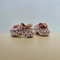 Hello Kitty Leopard Print Casual Comfortable Clogs