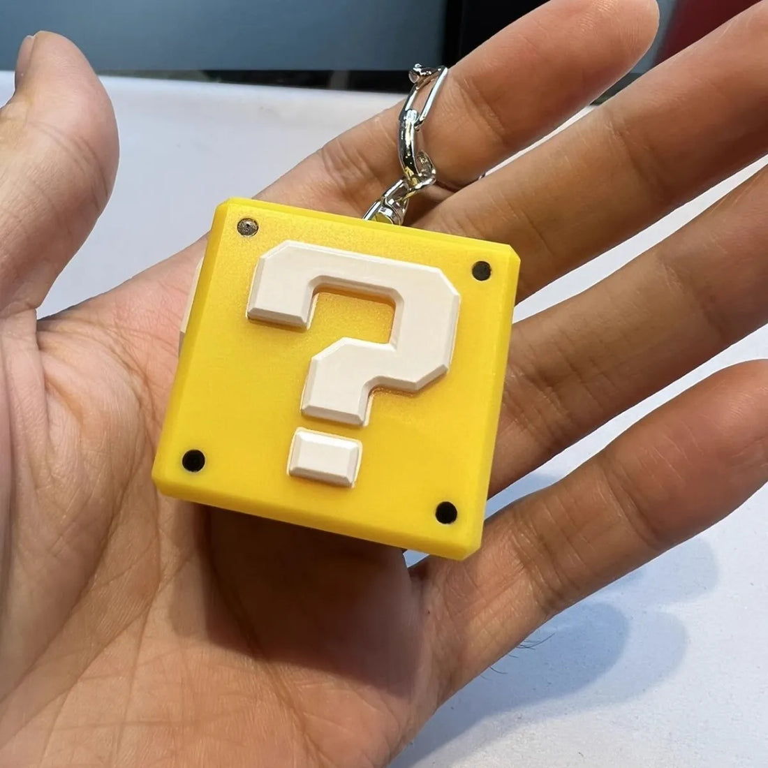 Super Marrio Question Block Keychain