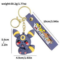 Pokemon Eeveelutions Chibi 3D Silicone Keychain