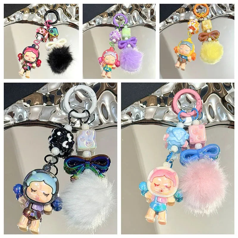 Skullpanda Puffy Punk 3D Keychain