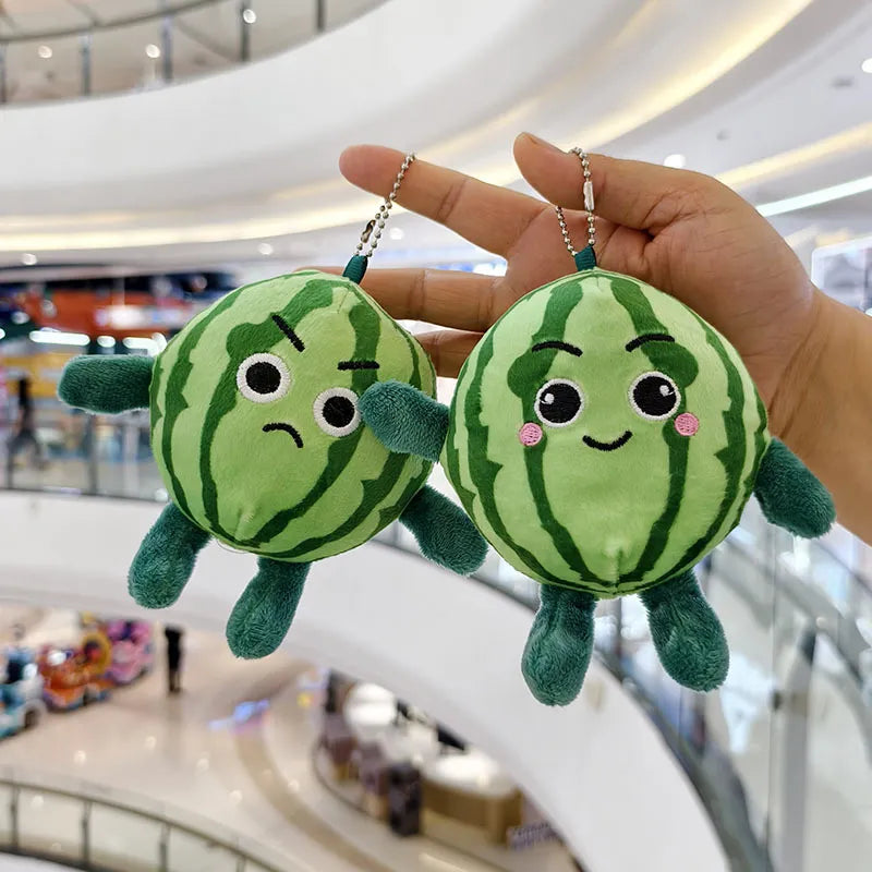 Summertime Watermelon Plush Keychain