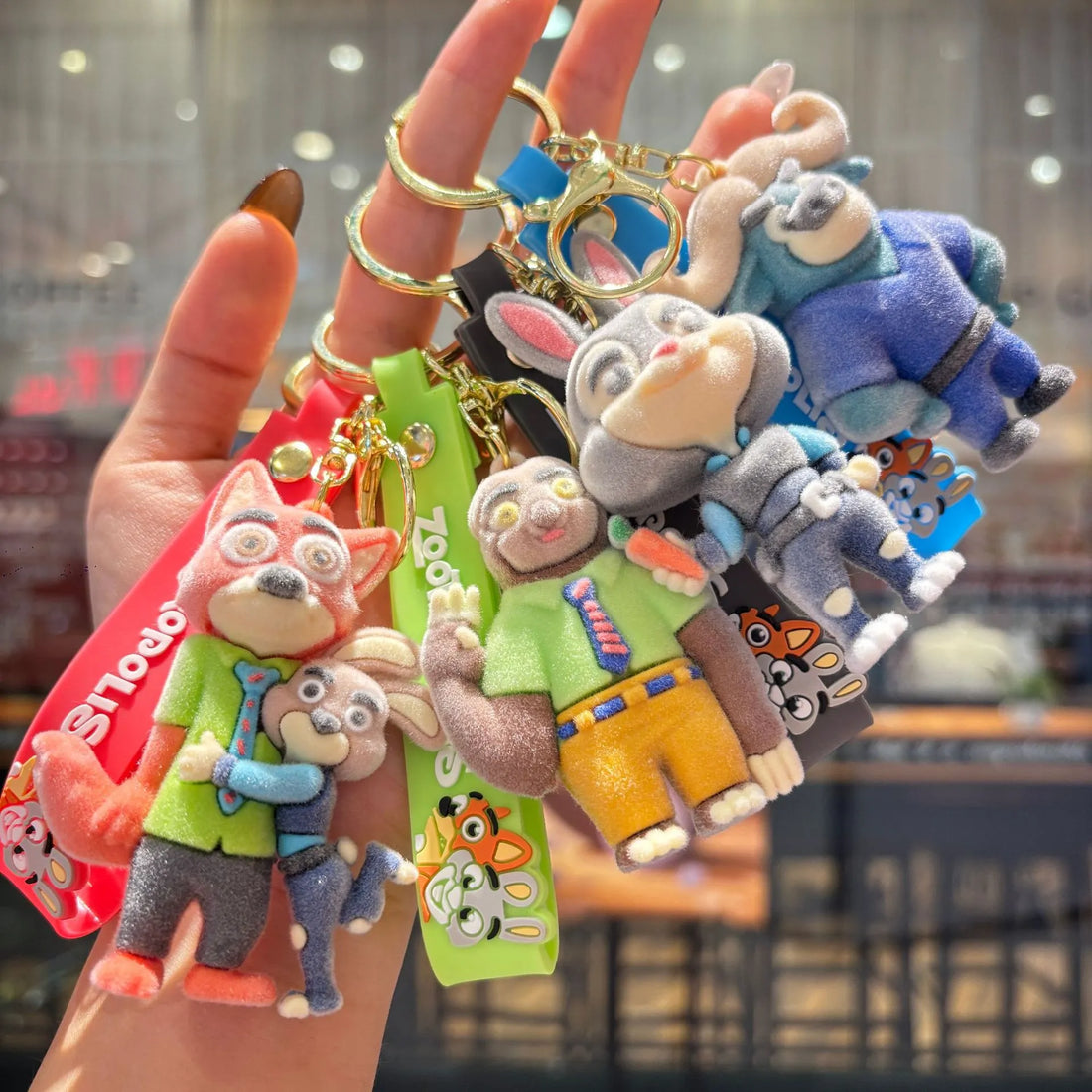 Zootopia Velvet Vibes Flocked Keychain