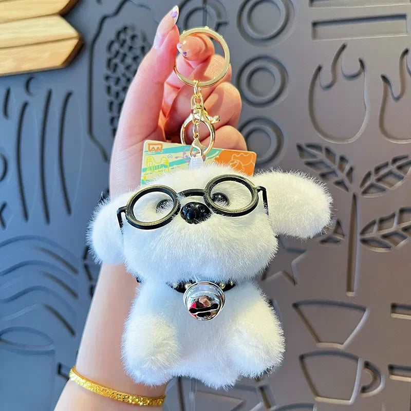 Spectacled Poodle Companion Keychain