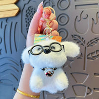 Spectacled Poodle Companion Keychain