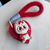 Labubu Cosplay Heart Keychain