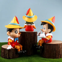 Shinchan x Pinocchio Cosplay Figures (Set of 4)