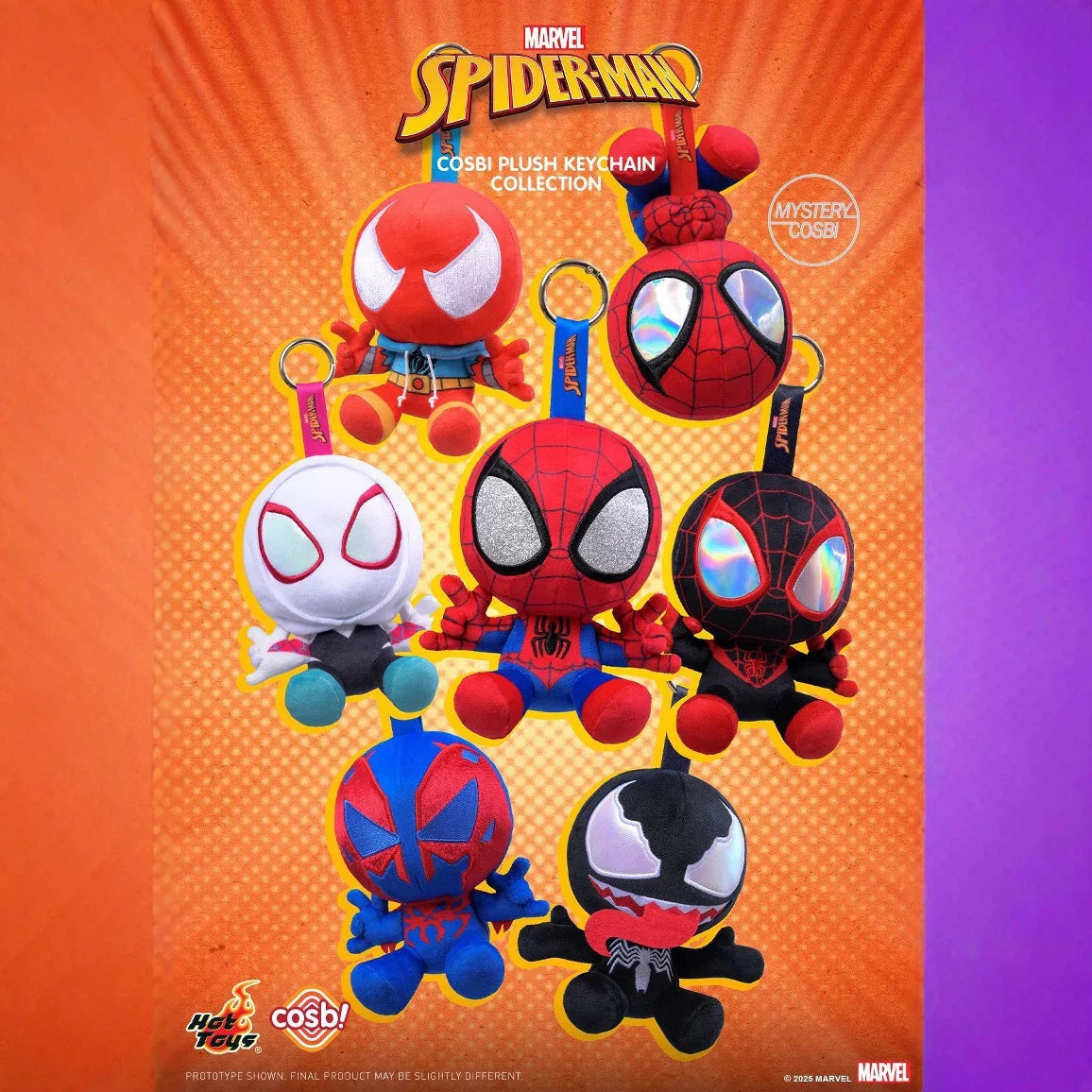 Spiderman COSBI Plush Pendant Blind Box