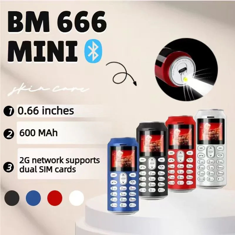 Soft Drink Can BM666 Mini Phone