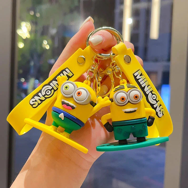 Minions Beach Fun 3D Keychain