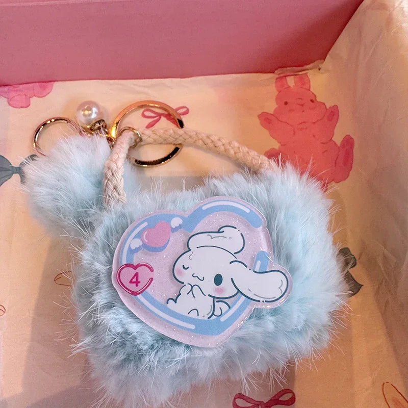 Sanrio Fluffy Charm Coin Purse