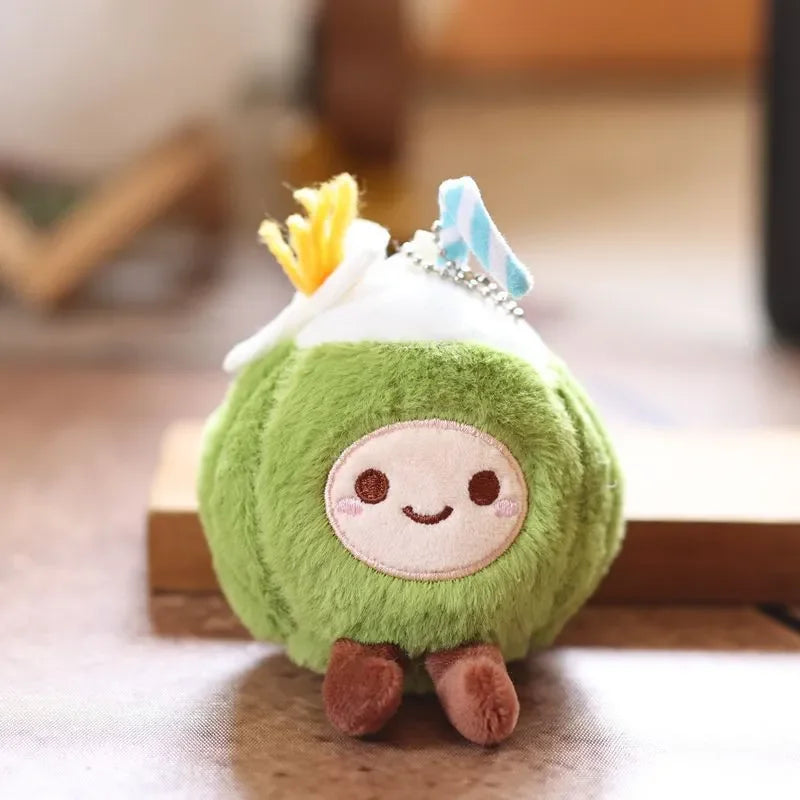 JC Island Coconut Plush Keychain