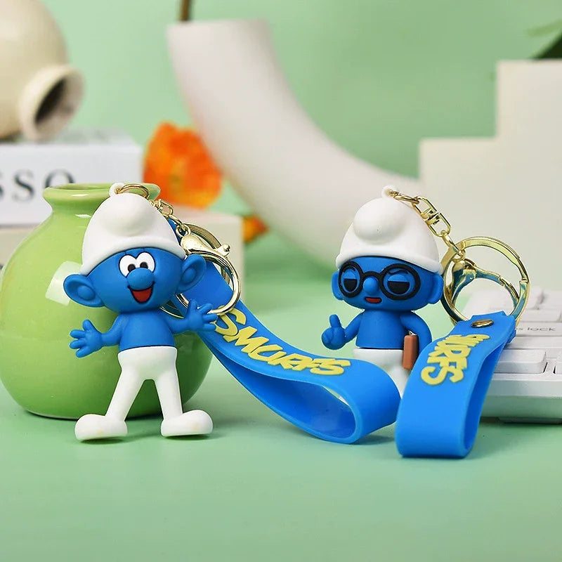 Smurfs Blue Wagon 3D Keychain