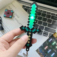 Minecraft Color-Changing Diamond Sword LED Keychain