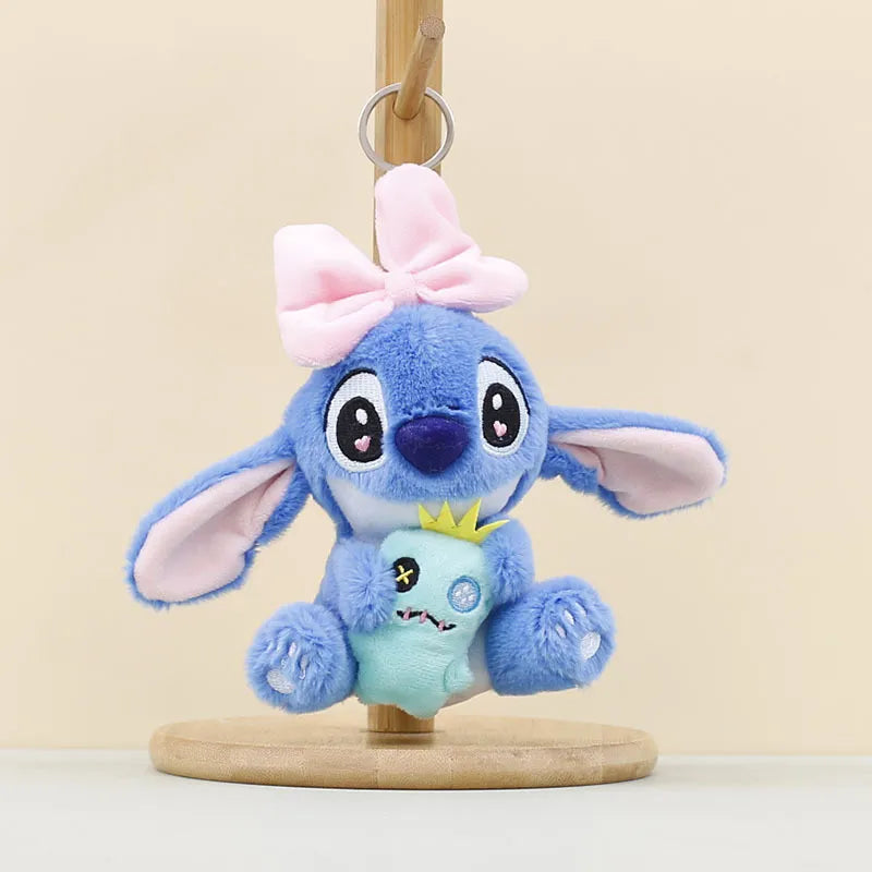 Cosmic Alien Bowknot Scrump Hug Keychain