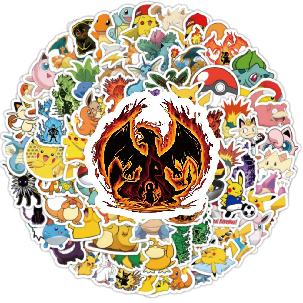 Pokemon Aura Evolution Vinyl Sticker Pack (100 Pcs)