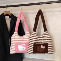 Sanrio Hello Kitty Cozy Stripes Tote Bag