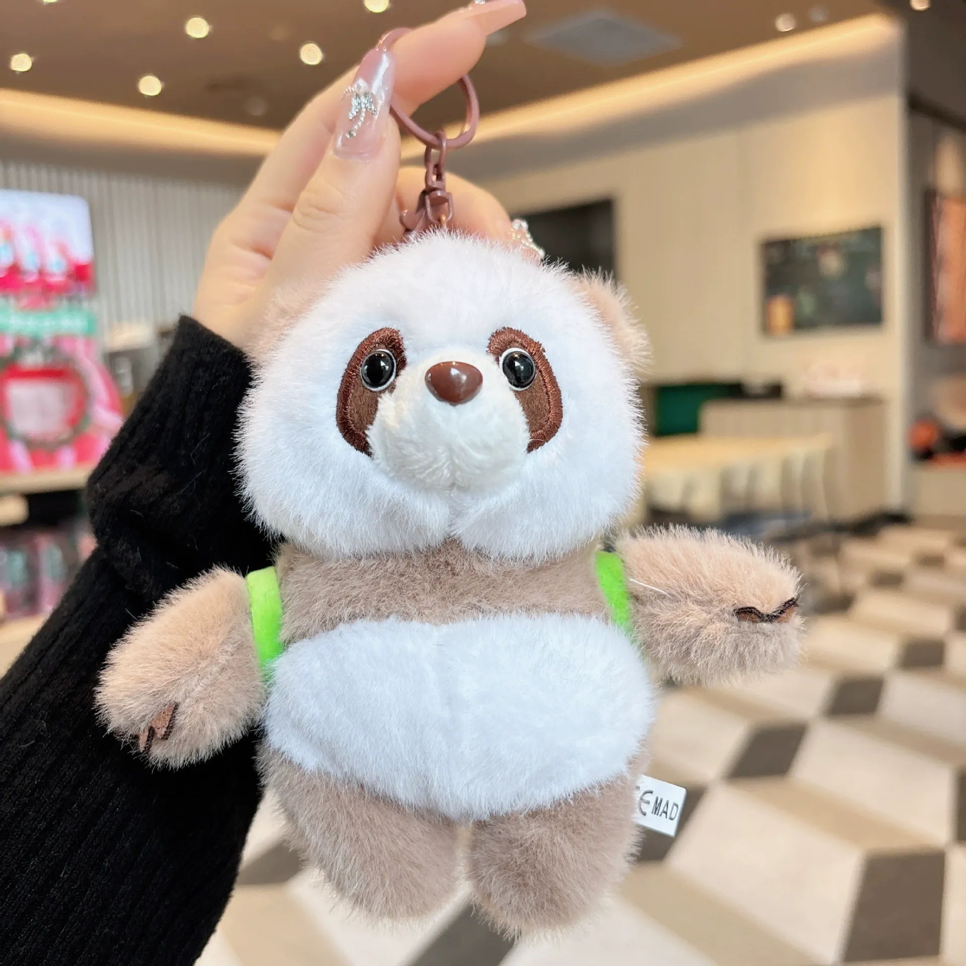 Backpack Panda Plush Keychain