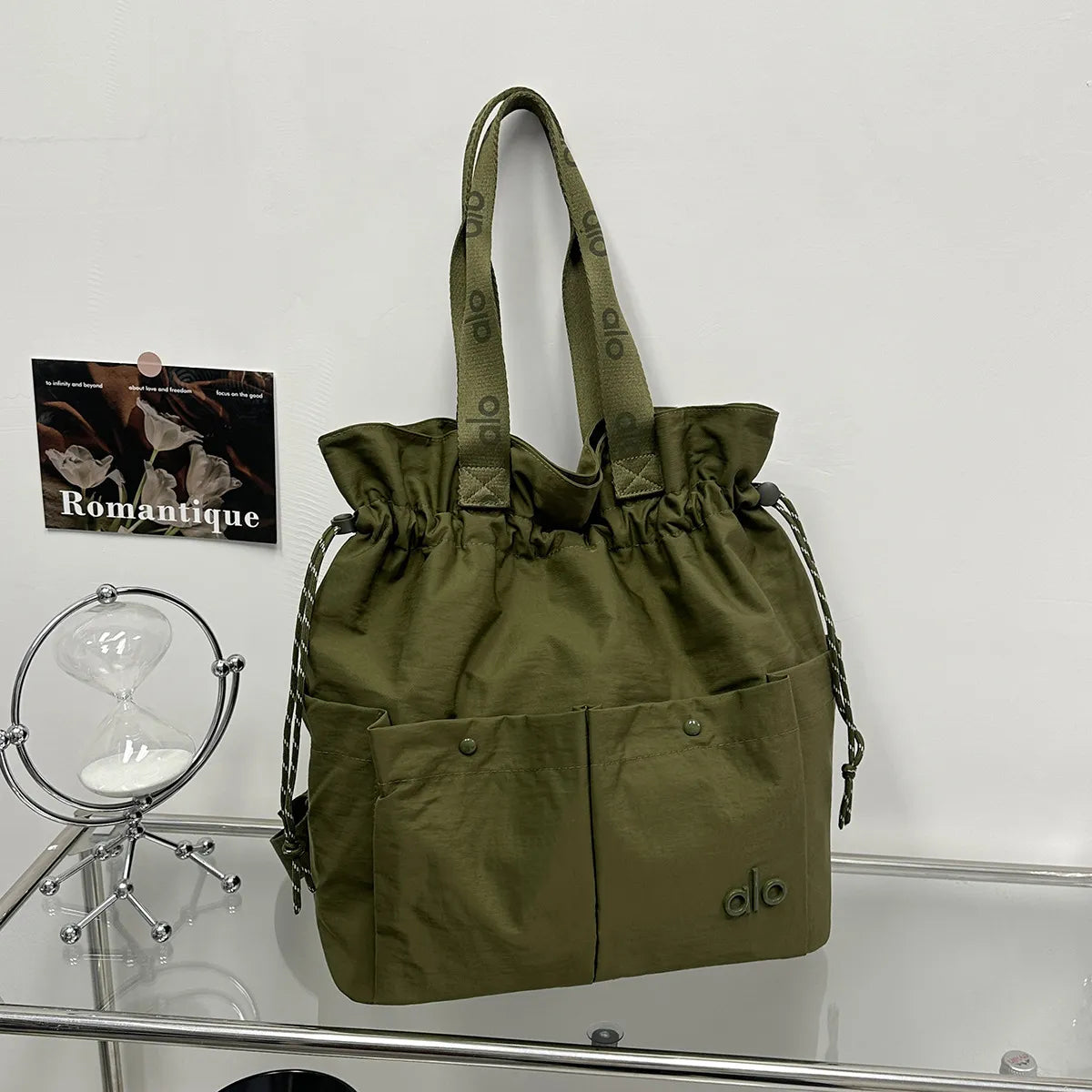 Alo Drawstring Bucket Handbag
