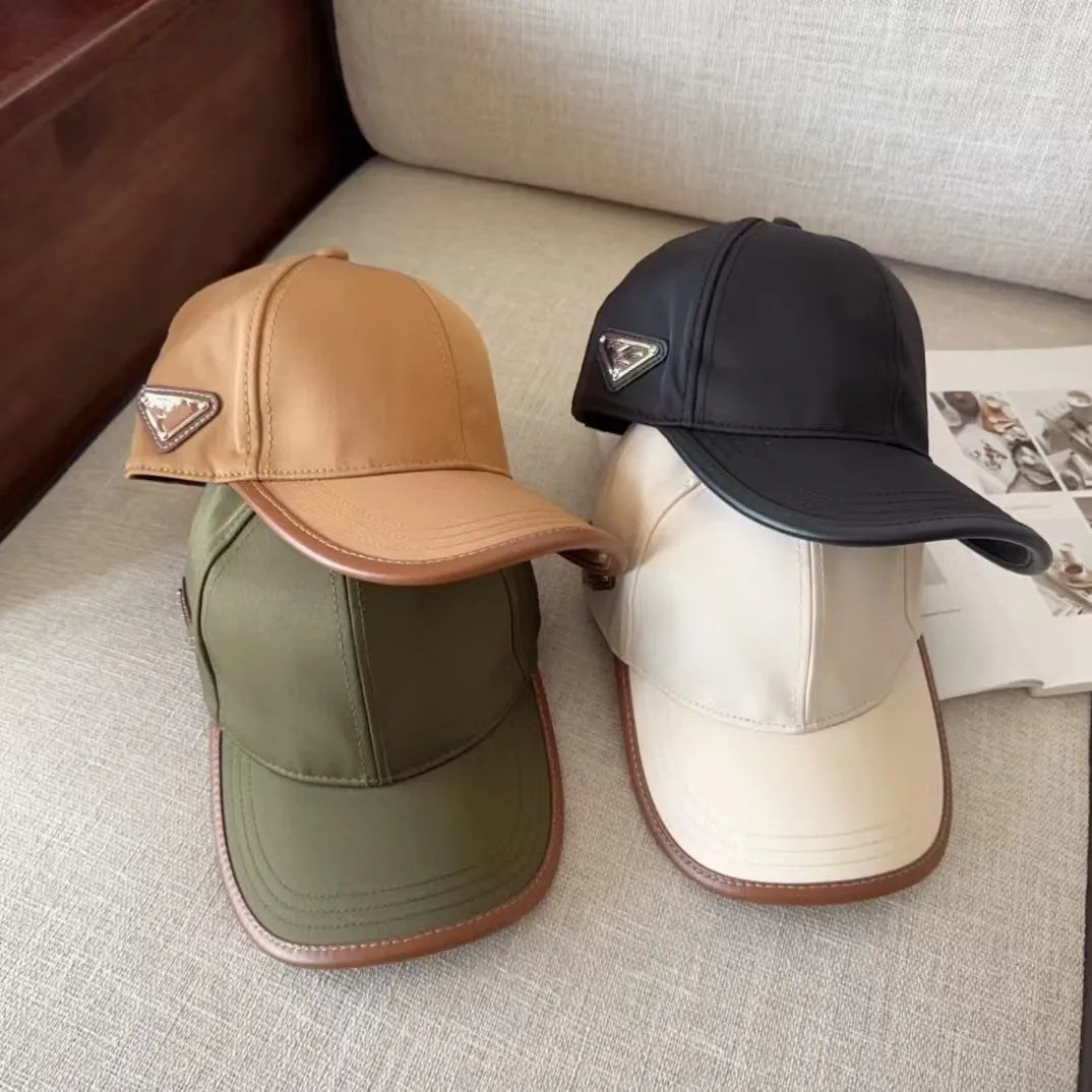 PRemium Leather-Trimmed Baseball Cap