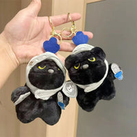 Shadow Cat Knight Plush Keychain