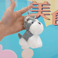Sophisticated Schnauzer Dog Keychain
