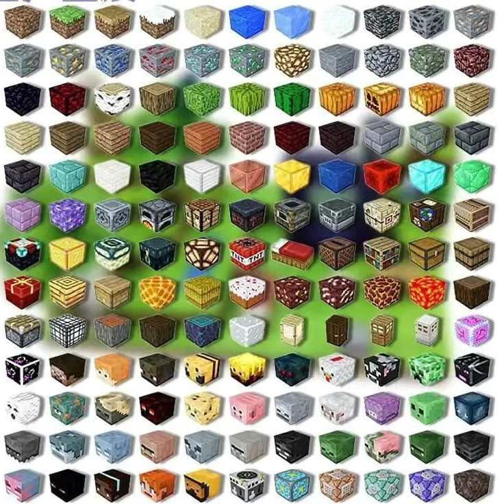 Mini Magnetic Pixel World Building Blocks