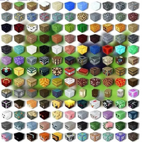 Mini Magnetic Pixel World Building Blocks