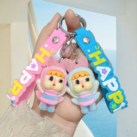 Cry Baby Happy Power Keychain