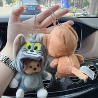 Monchichi Tom & Jerry Plush Keychain