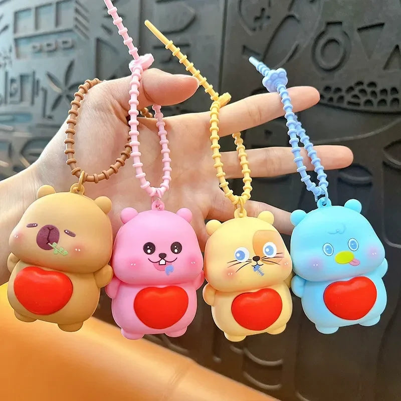 Heartfelt Critter Crew Keychain