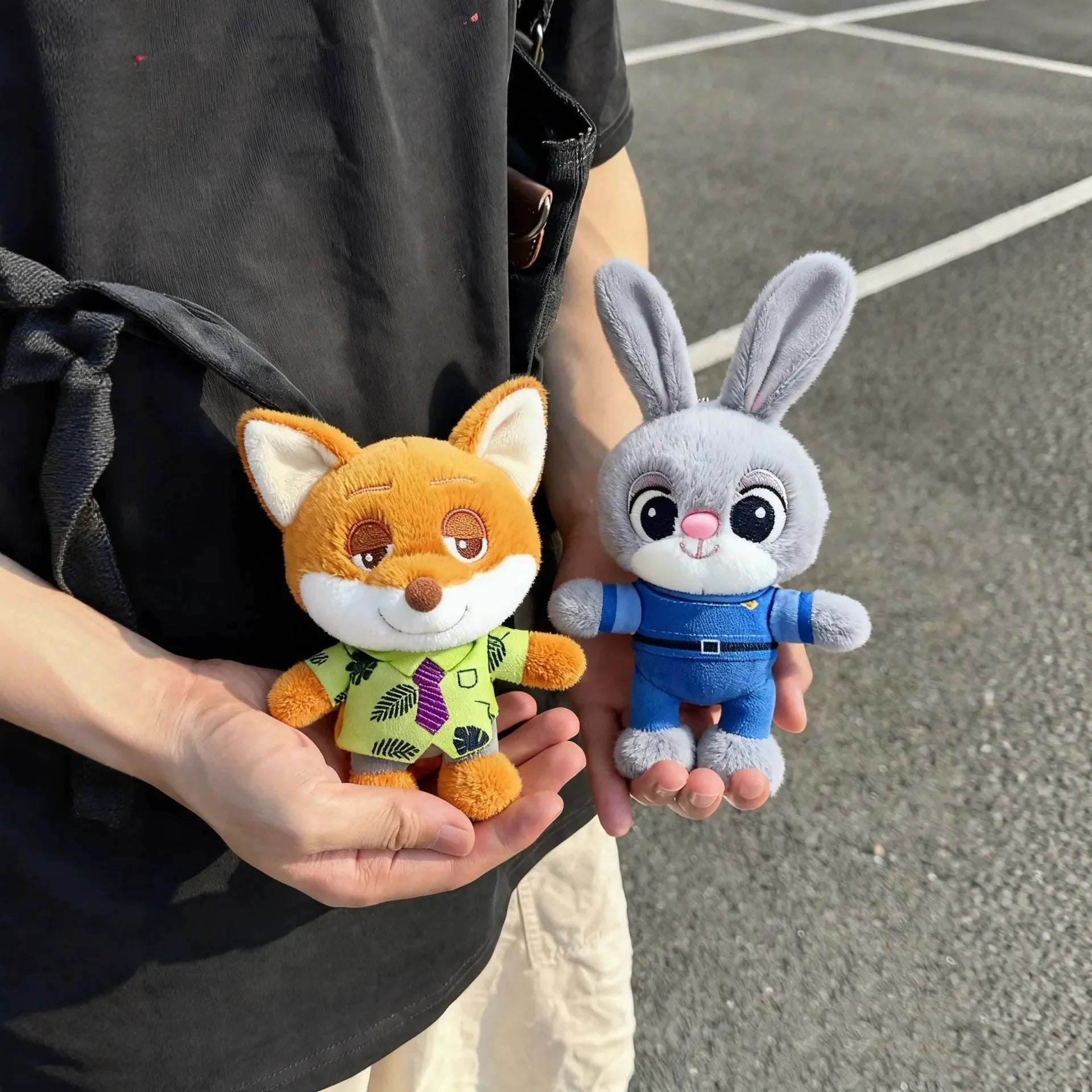 Nick & Judy Expressive Plush Keychain
