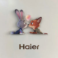 Zootopia Nick & Judy Acrylic Refrigerator Magnets