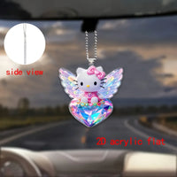 Hello KT Crystal Love Keychain