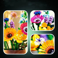 Wildflower Bouquet Botanical Building Blocks (959 Pcs)