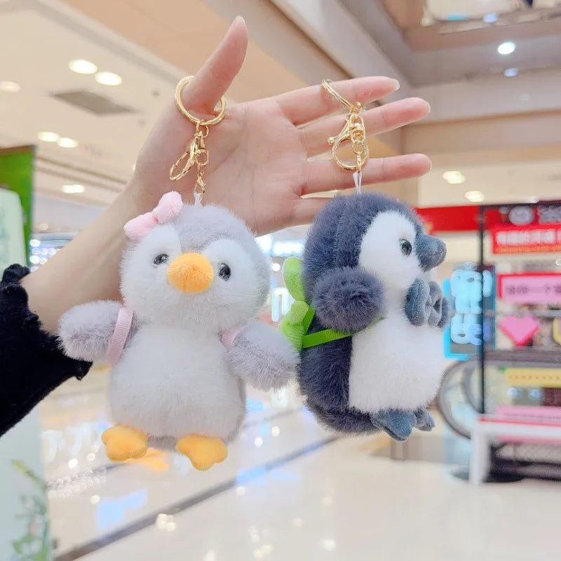 Backpack Penguin Plush Keychain