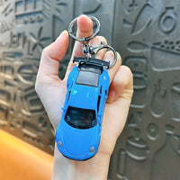 Pullback Die-cast Sports Car Keychain