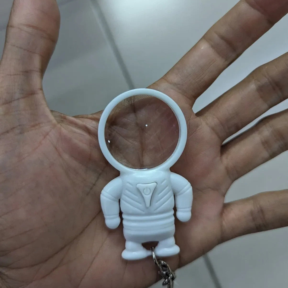 Spacewalk Explorer LED Magnifying Glass Keychain