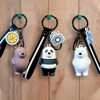We Bare Bears Zebra Stripes Keychain