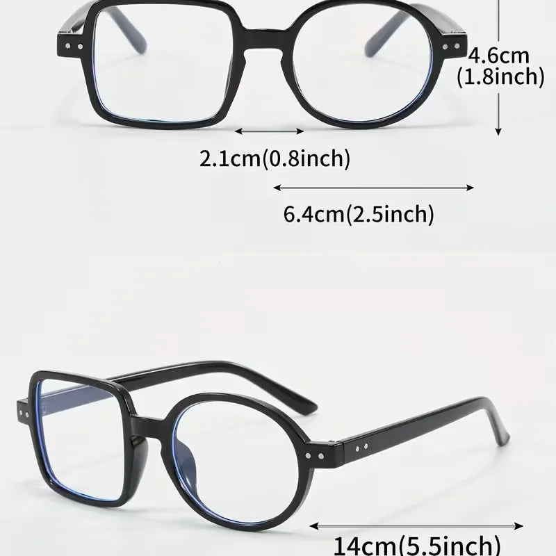 Retro Asymmetric Statement Glasses