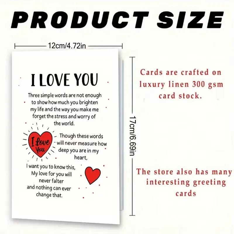 Deeply Heartfelt I Love You Romantic Verse Card