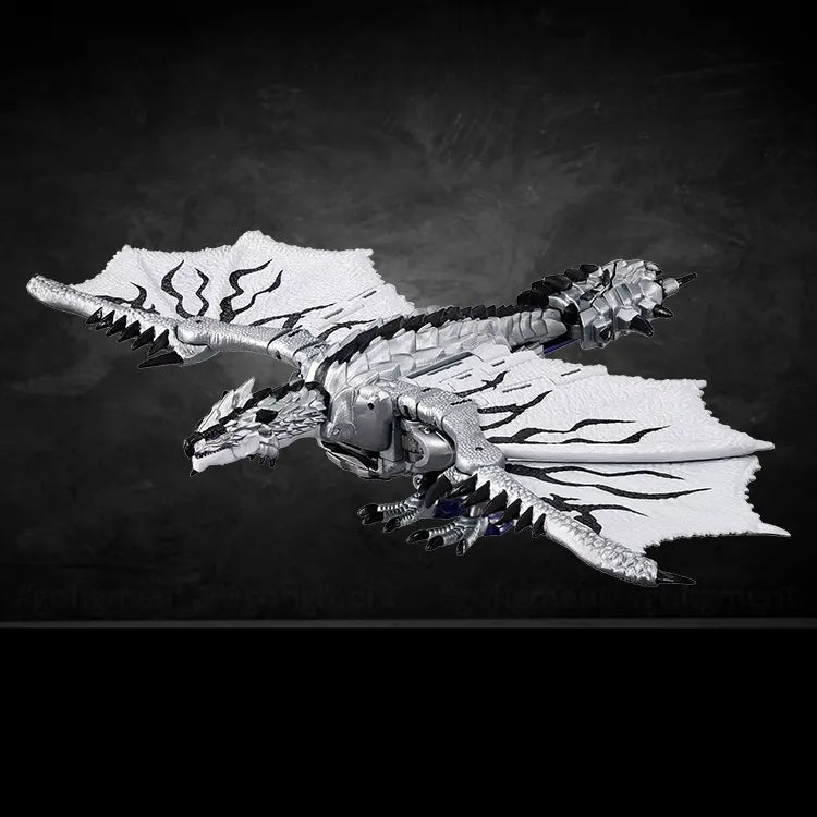 Transformers Synergenex Silver Wyvern Rathalos Dragon Figure