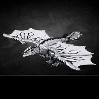 Transformers Synergenex Silver Wyvern Rathalos Dragon Figure