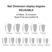 Crayon Sketch High-Gloss Press-On Nails