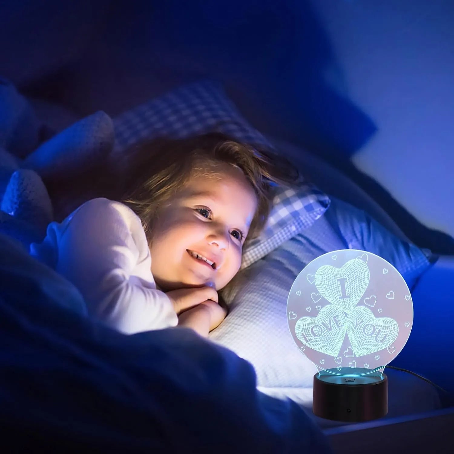 ILoveYou Heart Spark LED Lamp