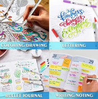 Chromatic 60-Color Dual Tip Brush Pen Set