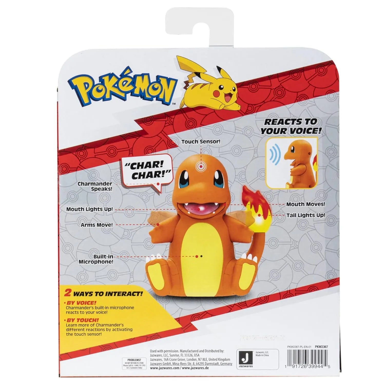 Pokemon My Partner Charmander Interactive Figure