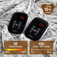 Velvet Warmth Dual-Control Heated Blanket