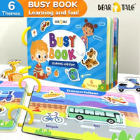 Learning & Fun 6-in-1 Interactive Montessori Busy Book