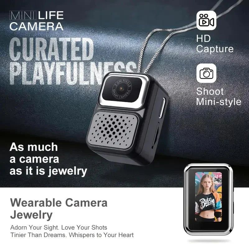 Mini Life Chrono-Capture Pendant Camera