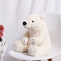 Arctic Solace Snowy Polar Bear Plush (35 cm)